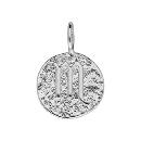 Pendentif Argent 925 Martelé Zodiaque Scorpion 