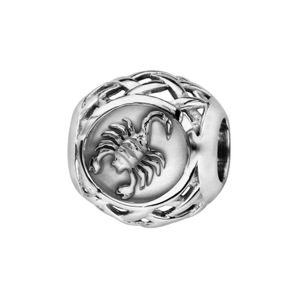 Charms Argent 925 Boule Zodiaque Scorpion 