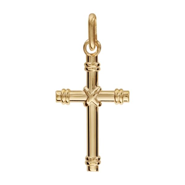 Pendentif Plaqué Or Religieux Croix 