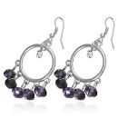 Boucles d'oreilles Acier 316 L et Zirconium Chandelière