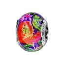 Charms Argent 925 Perle Murano Multicolore