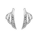 Boucles d'oreilles Argent 925 et Zirconium Sertis 3 Rangs