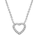 Collier Argent 925 et Zirconium Coeur Ajouré