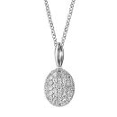 Collier Argent 925 et Zirconium Sertis Forme Ovale