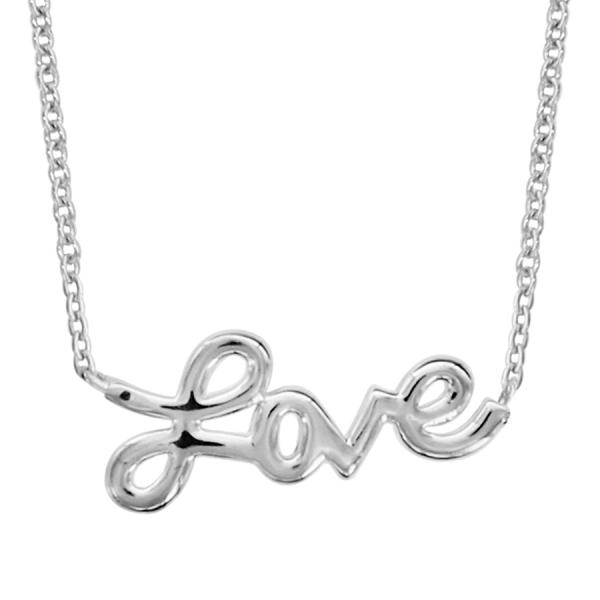 Collier Argent 925 Love Lisse