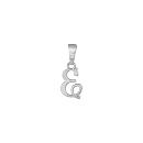 Pendentif Argent 925 Lettre Alphabet Initiale Anglaise E