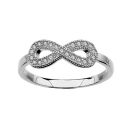 Bague Argent 925 et Zirconium Symbole Infini