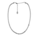 Collier Acier 316 L Tube Petit Grillage Intérieur Zirconium Blanc