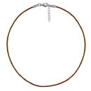 Cordon + Fermoir Acier 316 L 2 mm Marron