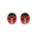 Boucles d'Oreilles Plaqué Or Coccinelle