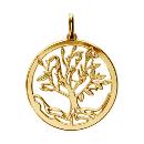 Pendentif Plaqué Or Arbre de Vie