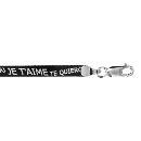 Bracelet Argent 925 Maille Plate Je t'Aime Multi-Langues