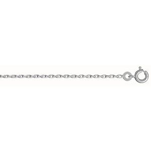 Chaine Argent 925 Rhodié Maille Forçat 2 mm