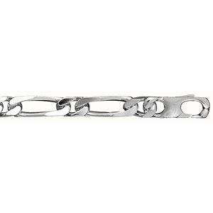 Bracelet Argent 925 Maille Figaro 1+1 8 mm