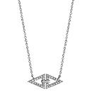 Collier Argent 925 Double Triangle avec Zirconium Sertis