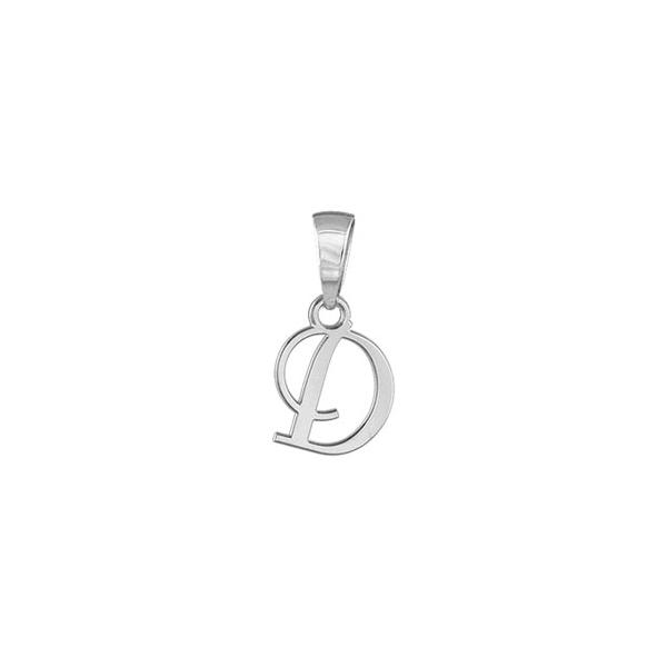 Pendentif Argent 925 Lettre Alphabet Initiale Anglaise D