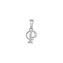 Pendentif Argent 925 Lettre Alphabet Initiale Anglaise P