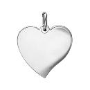 Pendentif Argent 925 Coeur à Graver Petit Modèle