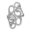 Bague Argent 925 Volute Multi Zirconium Sertis 