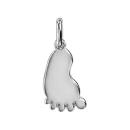 Pendentif Argent 925 Pied de Bébé Option Gravure