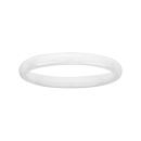 Bague Céramique Alliance Blanche Lisse 2 mm