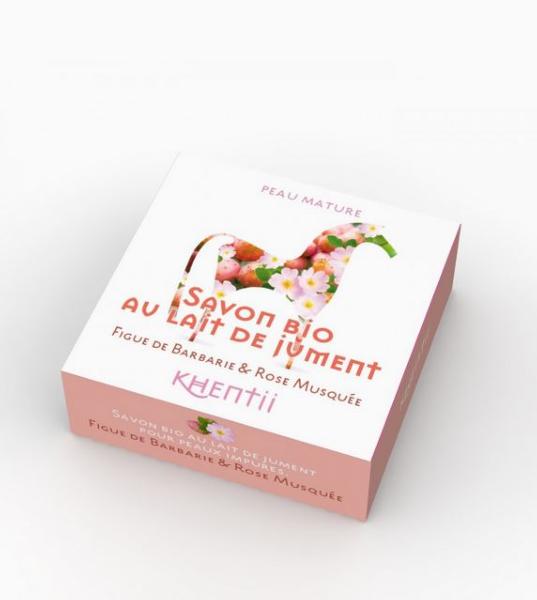 Savon au Lait de Jument 40 % Figue de Barbarie et Rose Musquée Khentii