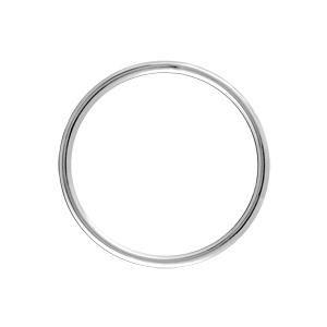 Bracelet Argent 925 Enfant Jonc Massif Rigide 3,8 mm Diam. 57