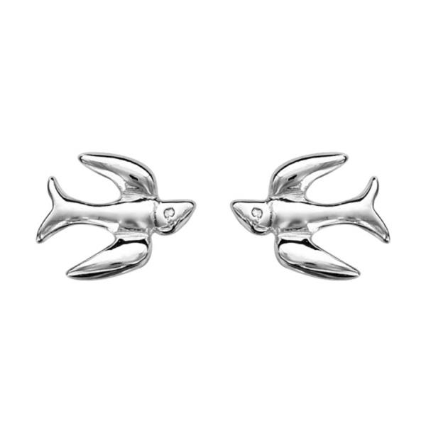 Boucles d'oreilles Argent 925 Hirondelle 