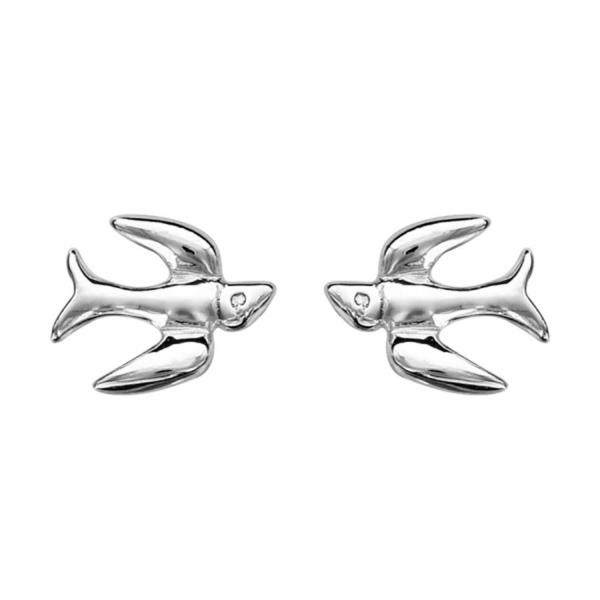 Boucles d'oreilles Argent 925 Hirondelle 