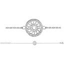 Bracelet Argent 925 Rond Découpé Motif Soleil