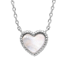 Collier Argent 925 Coeur Nacre