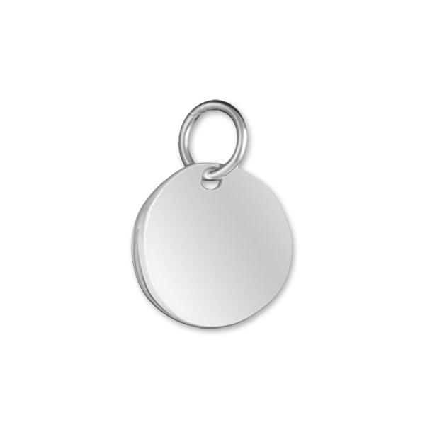 Pendentif Argent 925 Galet à Graver Petit Modèle