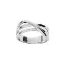  Bague Argent Fils Croisés