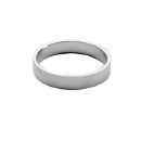 Bague Alliance Argent 925 Ruban 4 mm