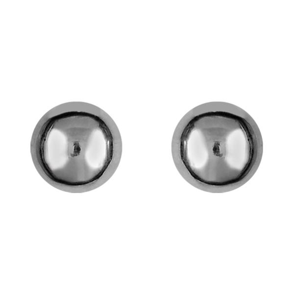 Boucles d'oreilles Acier 316 L Boule Lisse 5 mm