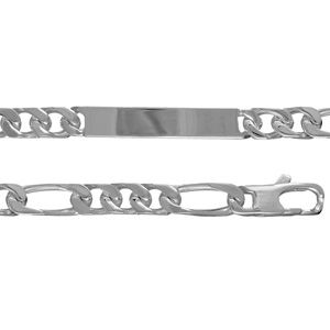 Gourmette Homme Acier 316 L Maille 3+1 Alternée 7 mm