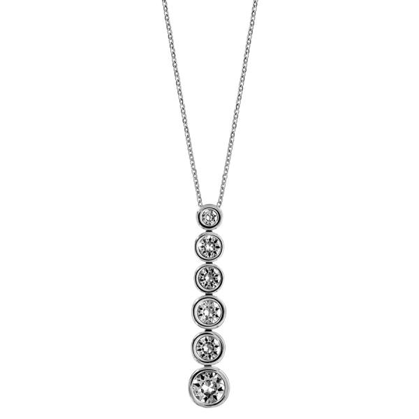 Collier Acier 316 L Forme Y 6 Zirconium en Chute Sertis Clos