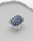 Bague Argent 925 et Sodalite Fleur