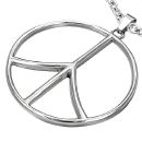 Pendentif Acier 316 L Peace and Love