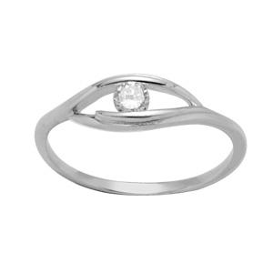 Bague Argent 925 et Zirconium Forme Oeil