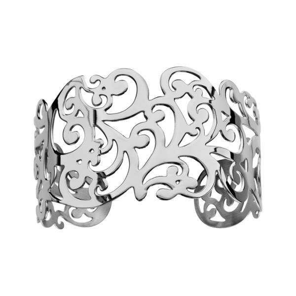 Bracelet Acier 316 L Rigide Motif Volutes