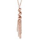 Collier Acier 316 L Rosé Pendentif Spirale Multi-Chainettes