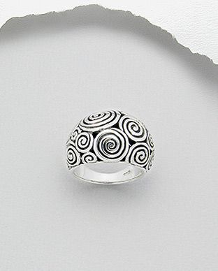 Bague Argent 925 Multi Cercles Dôme