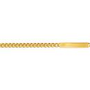 Gourmette Plaqué Or Enfant Maille Serrée 3 mm Plaque Droite