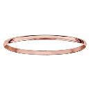 Bracelet Rigide Plaqué Or Rose Demi-Jonc 62x3mm