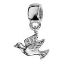 Charms Argent 925 Suspendu Colombe