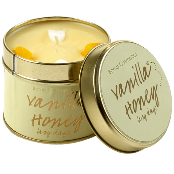 Bougie Parfumée Pot en Fer Vanilla Honey Bomb Cosmetics