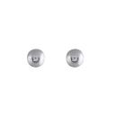 Boucles d'oreilles Argent 925 Boule 4 mm