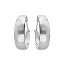 Boucles d'oreilles Argent 925 Créole Lisse 33 mm