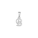 Pendentif Argent 925 Lettre Alphabet Initiale Anglaise B